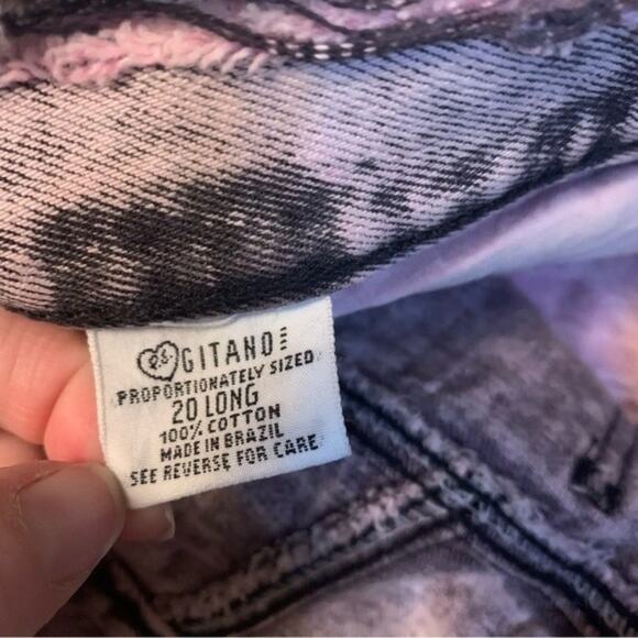 Vintage Gitano 90"s High Rise Distressed Acid Washed Mom Jeans. Size 20 Long - Picture 3 of 15